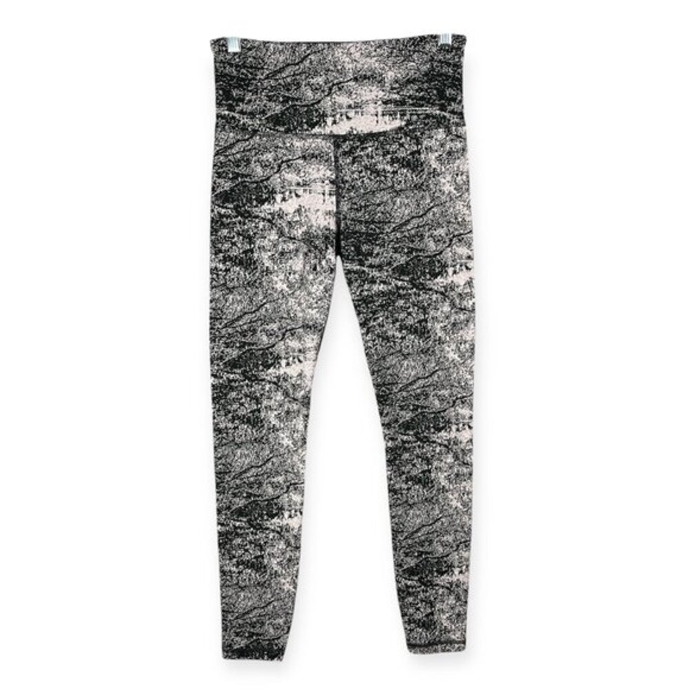 Athleta Elation Glades 7/8 Tight Women's Size S Black Gray Athleisure Gym - Picture 1 of 9